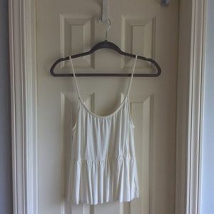 La Hearts White Spaghetti Strap Tank